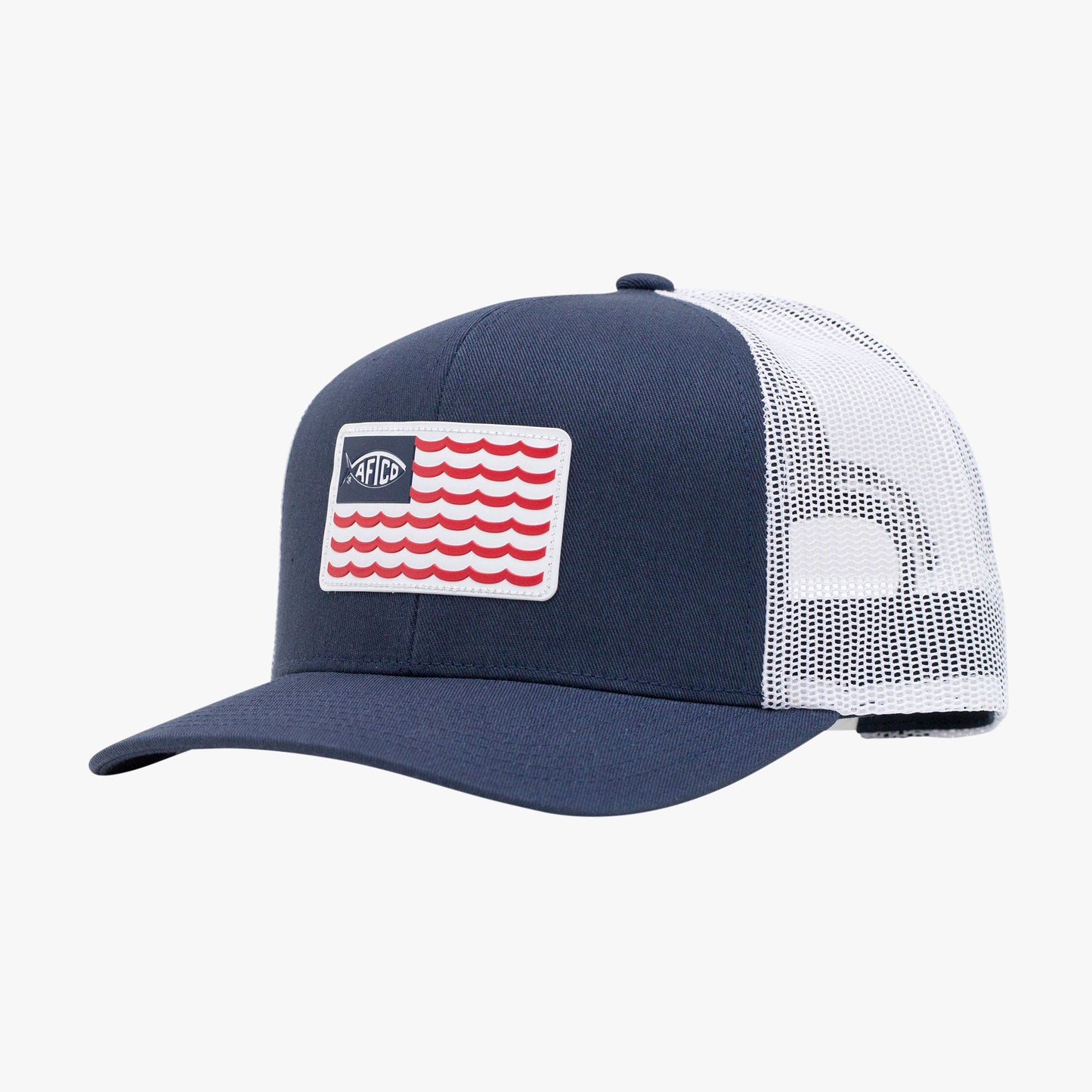 Mens Canton American Fishing Trucker Hat - AFTCO
