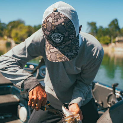 Mens Bass Patch Trucker Hat - AFTCO