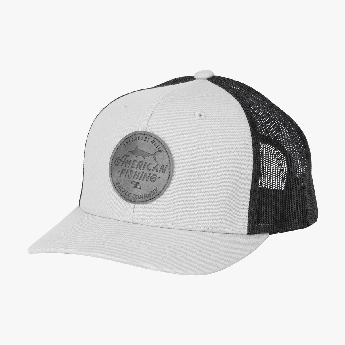 Mens Lemonade Leather Trucker Hat - AFTCO