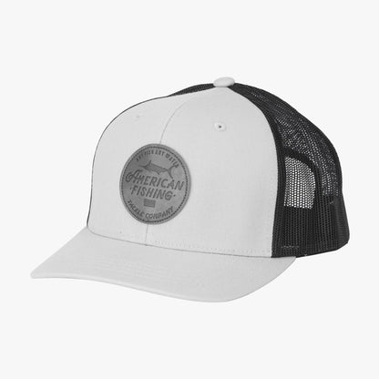 Mens Lemonade Leather Trucker Hat - AFTCO