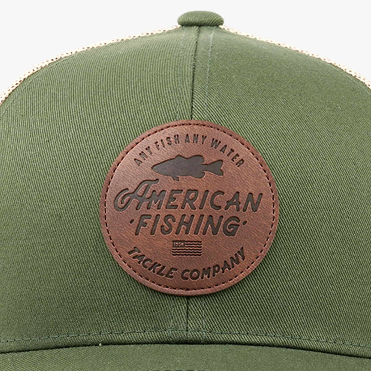 Mens Lemonade Leather Trucker Hat - AFTCO