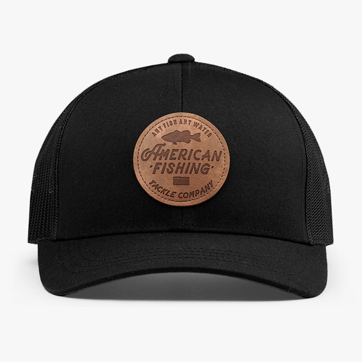 Mens Lemonade Leather Trucker Hat - AFTCO