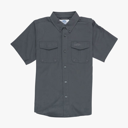 Kids|Mens Youth Rangle Short Sleeve Woven Tech Tees - AFTCO