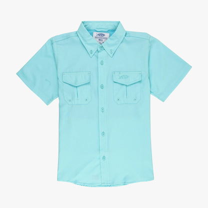 Kids|Mens Youth Rangle Short Sleeve Woven Tech Tees - AFTCO