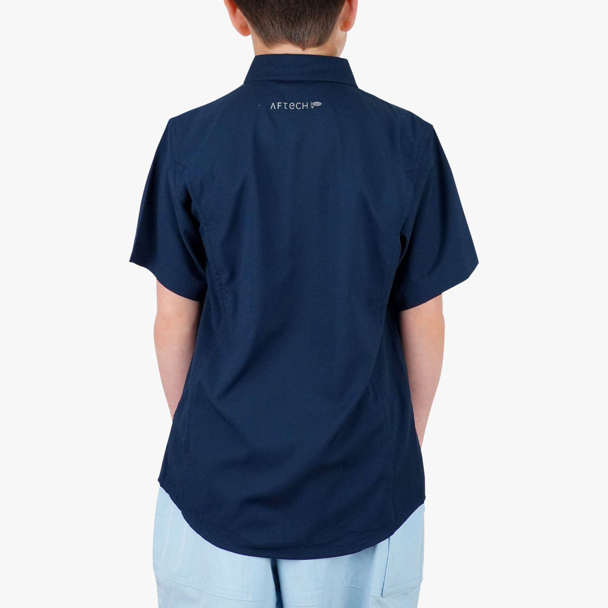 Kids|Mens Youth Rangle Short Sleeve Woven Tech Tees - AFTCO