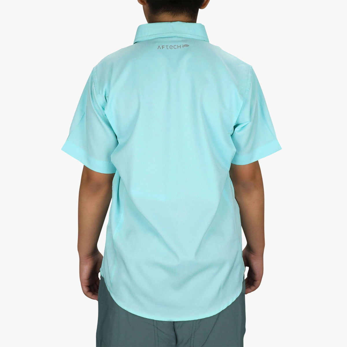 Kids|Mens Youth Rangle Short Sleeve Woven Tech Tees - AFTCO