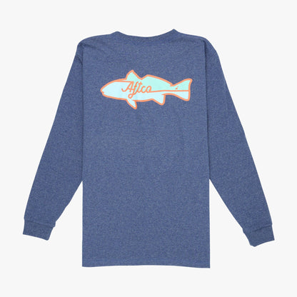 Kids|Mens Youth Red Hot LS T-Shirt - AFTCO