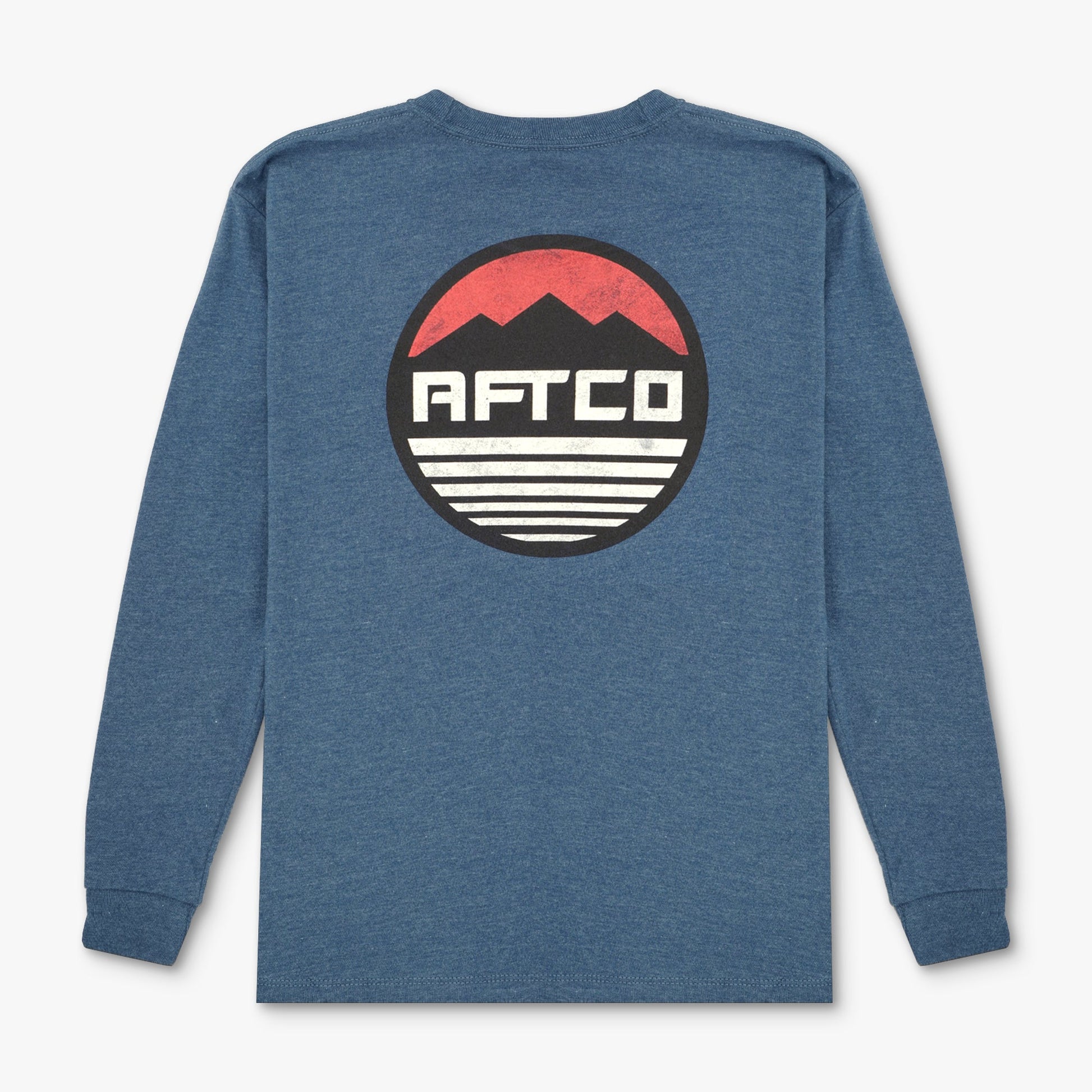 Kids|Mens Youth Peaks LS Fishing T-Shirt For Kids - AFTCO