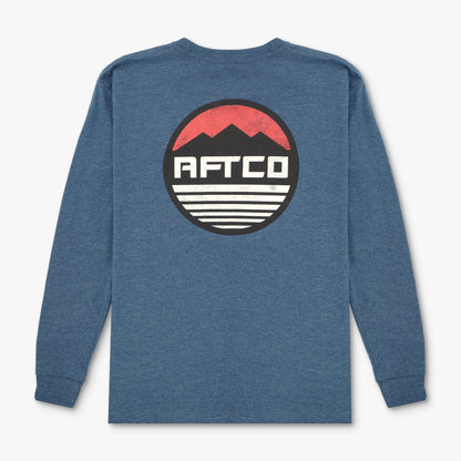 Kids|Mens Youth Peaks LS Fishing T-Shirt For Kids - AFTCO
