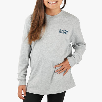 Kids|Mens Youth Peaks LS Fishing T-Shirt For Kids - AFTCO
