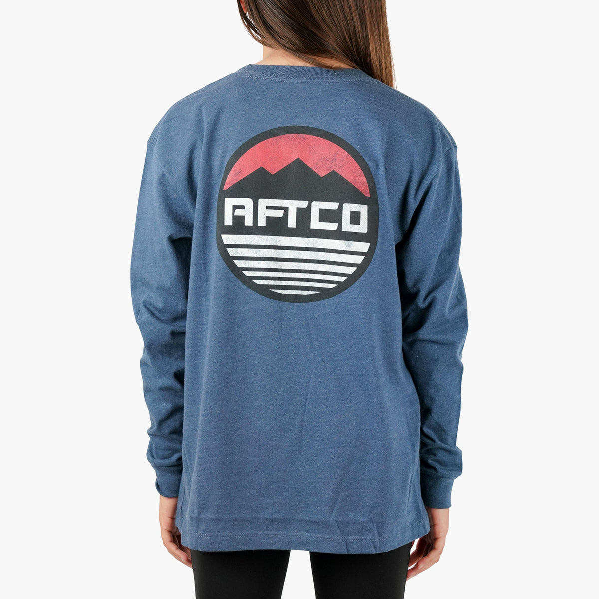 Kids|Mens Youth Peaks LS Fishing T-Shirt For Kids - AFTCO