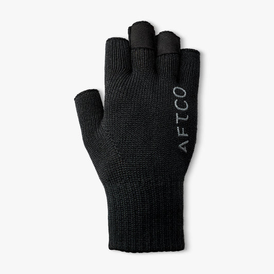 Tackle & Gear Warm Wool Fingerless Cold Weather Fishing Gloves - AFTCO