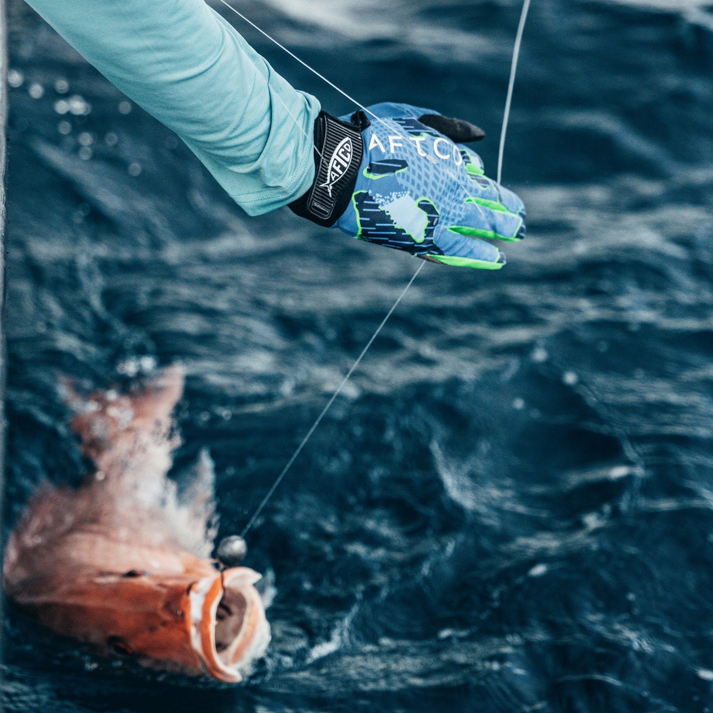 Tackle & Gear|Mens JigPro Jigging Gloves - AFTCO