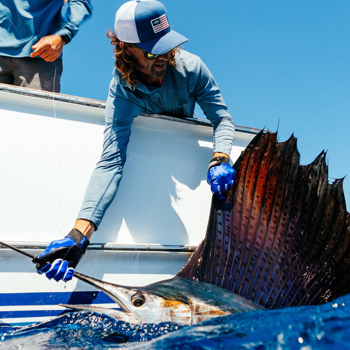 Tackle & Gear|Mens JigPro Jigging Gloves - AFTCO
