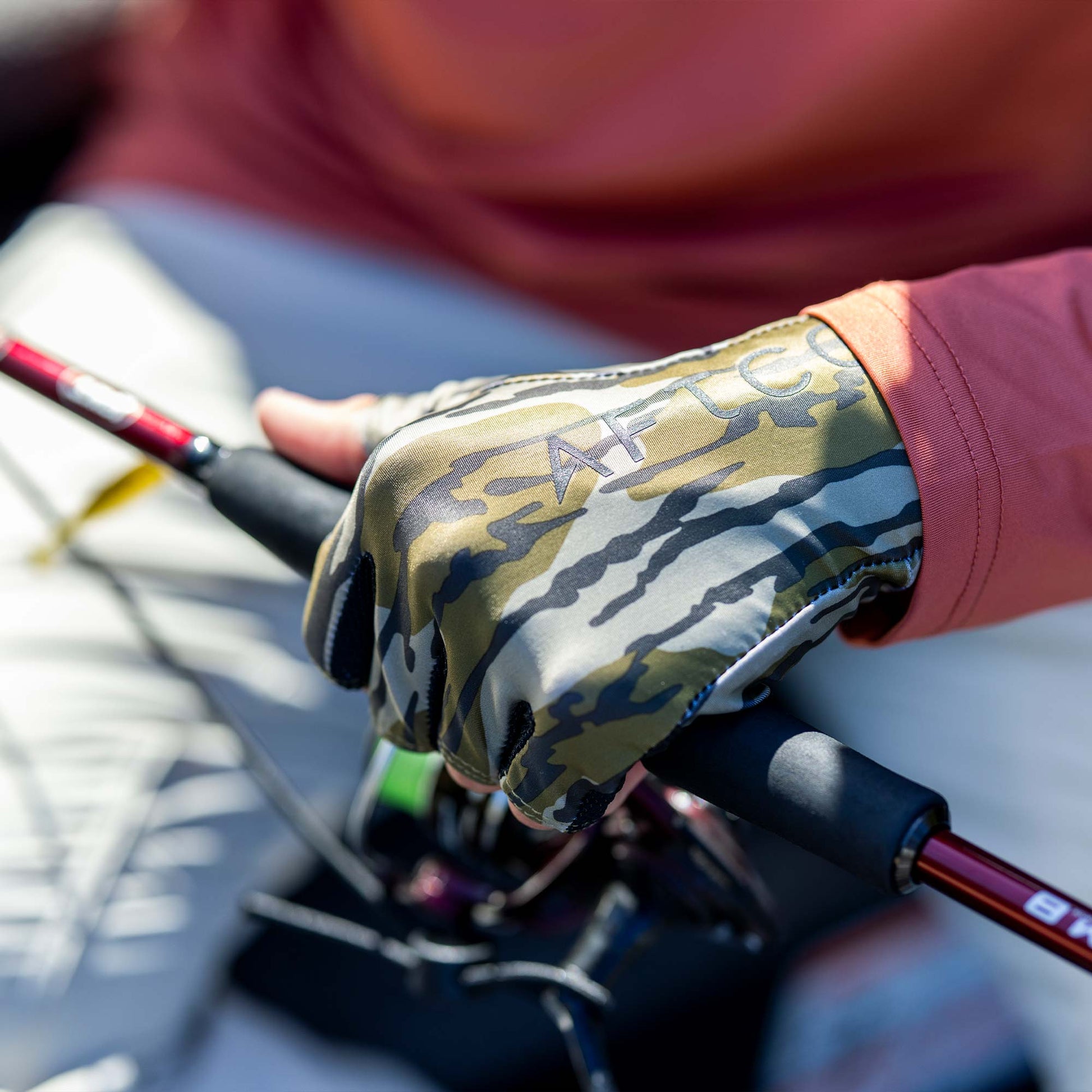 Tackle & Gear|Mens Solago Sun Gloves - AFTCO