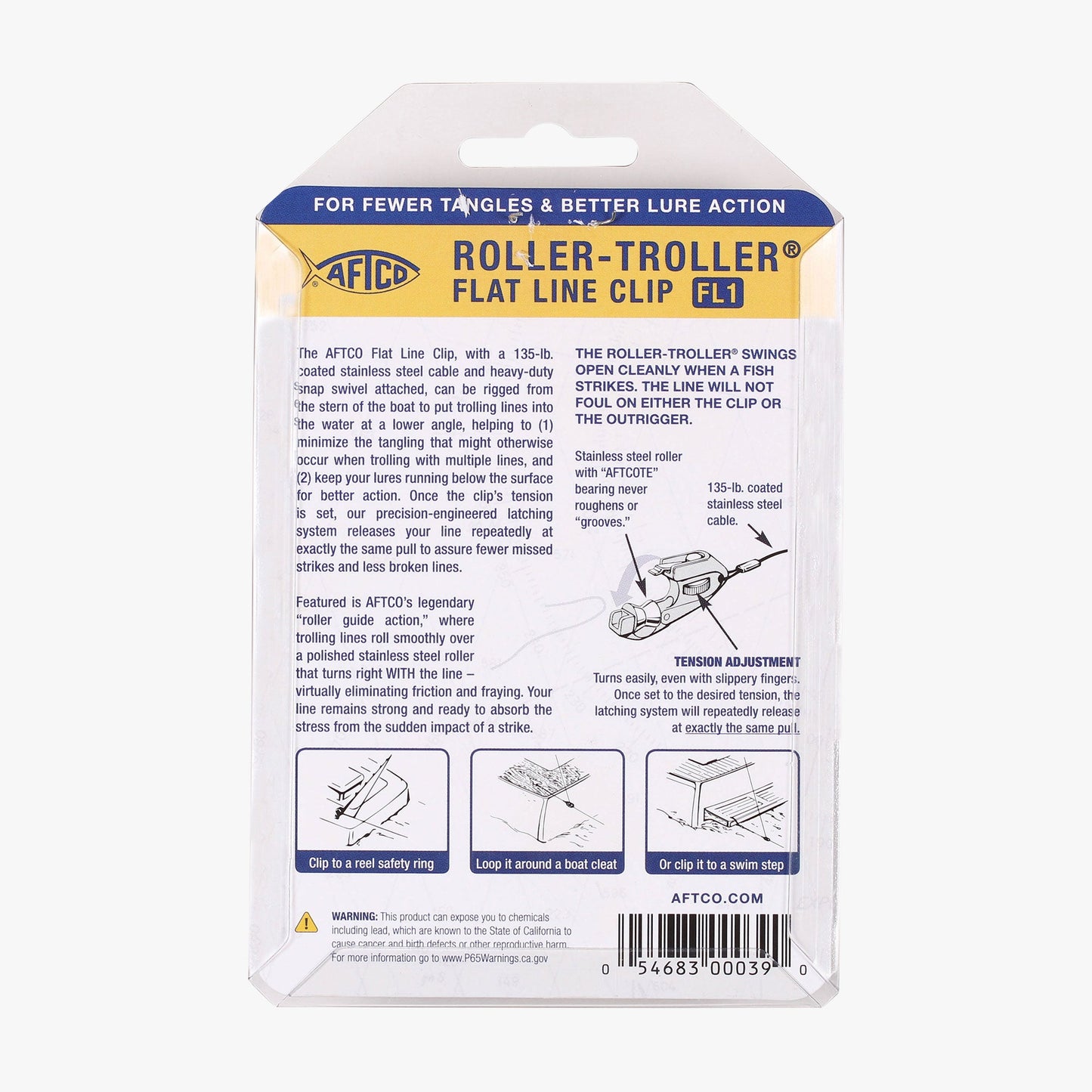 Tackle & Gear Roller-Troller Flat Line Clips - AFTCO
