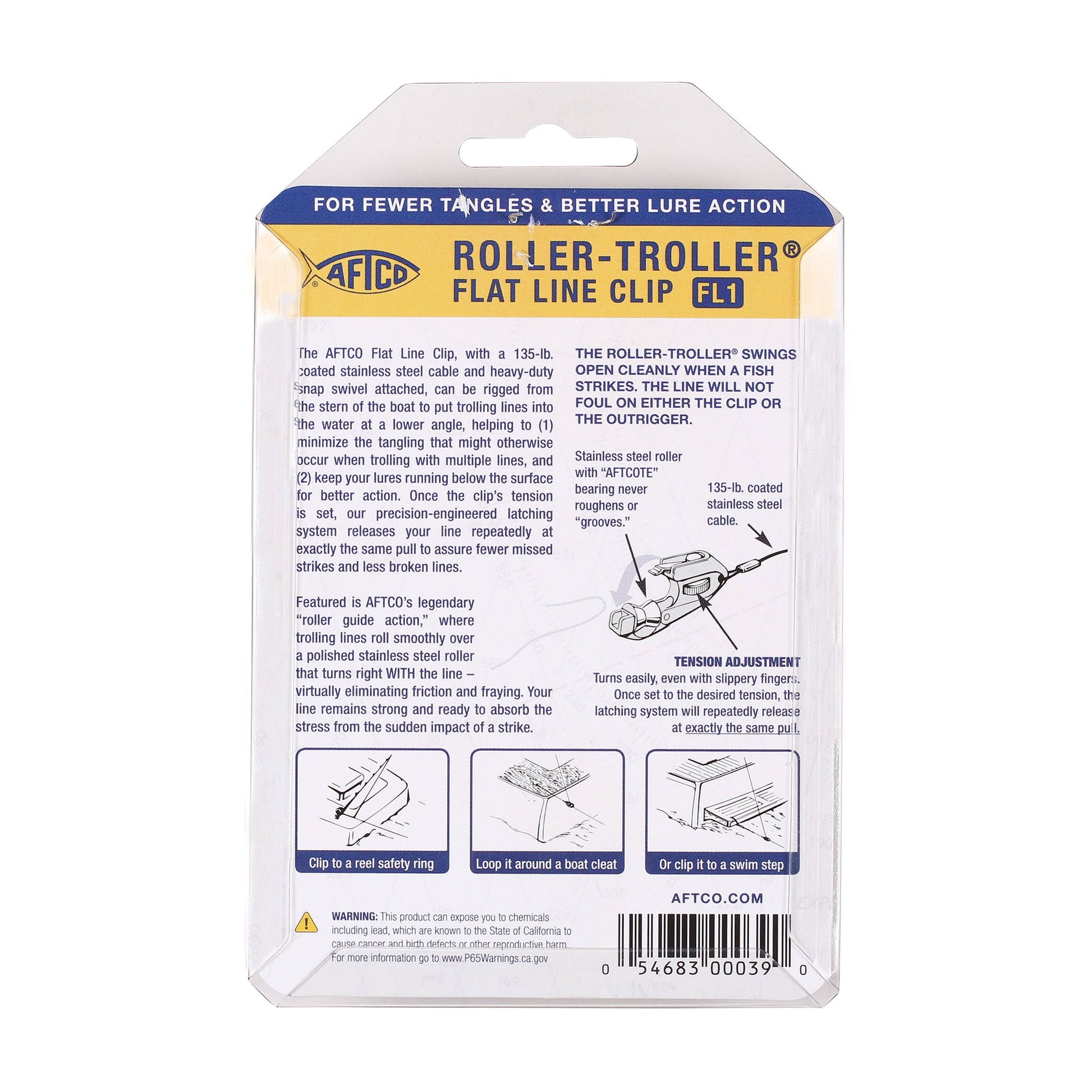 Tackle & Gear Roller-Troller Flat Line Clips - AFTCO