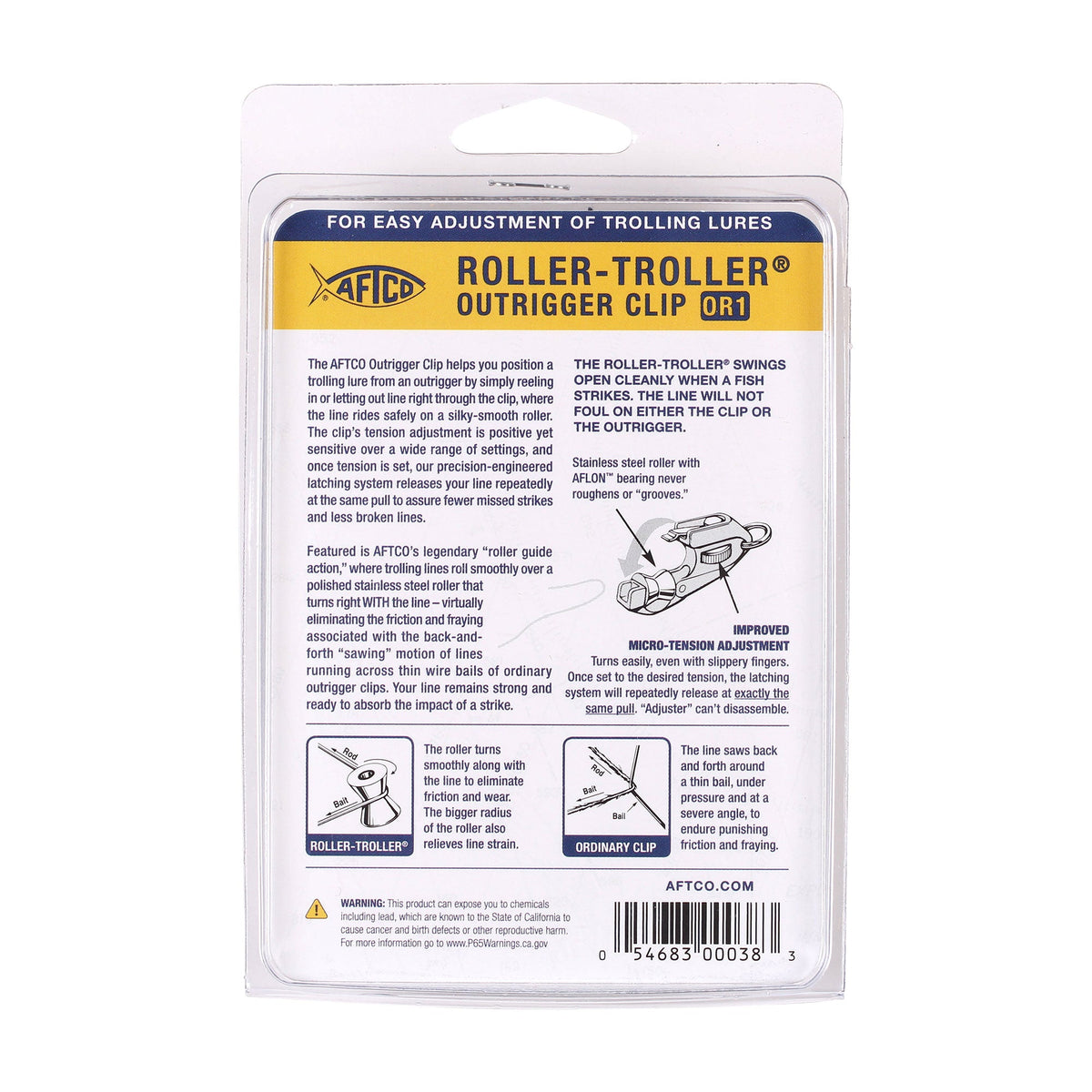 Tackle & Gear Roller-Troller Outrigger Clips - AFTCO