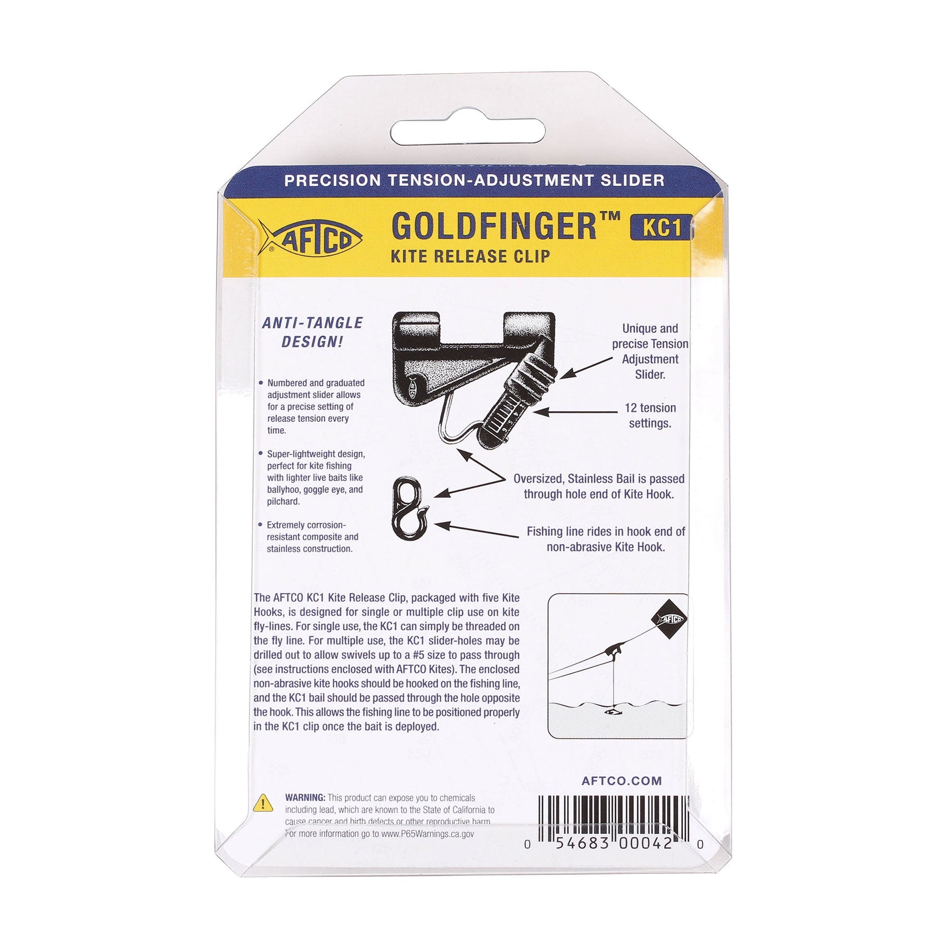 Tackle & Gear Goldfinger Kite Release Clip - AFTCO