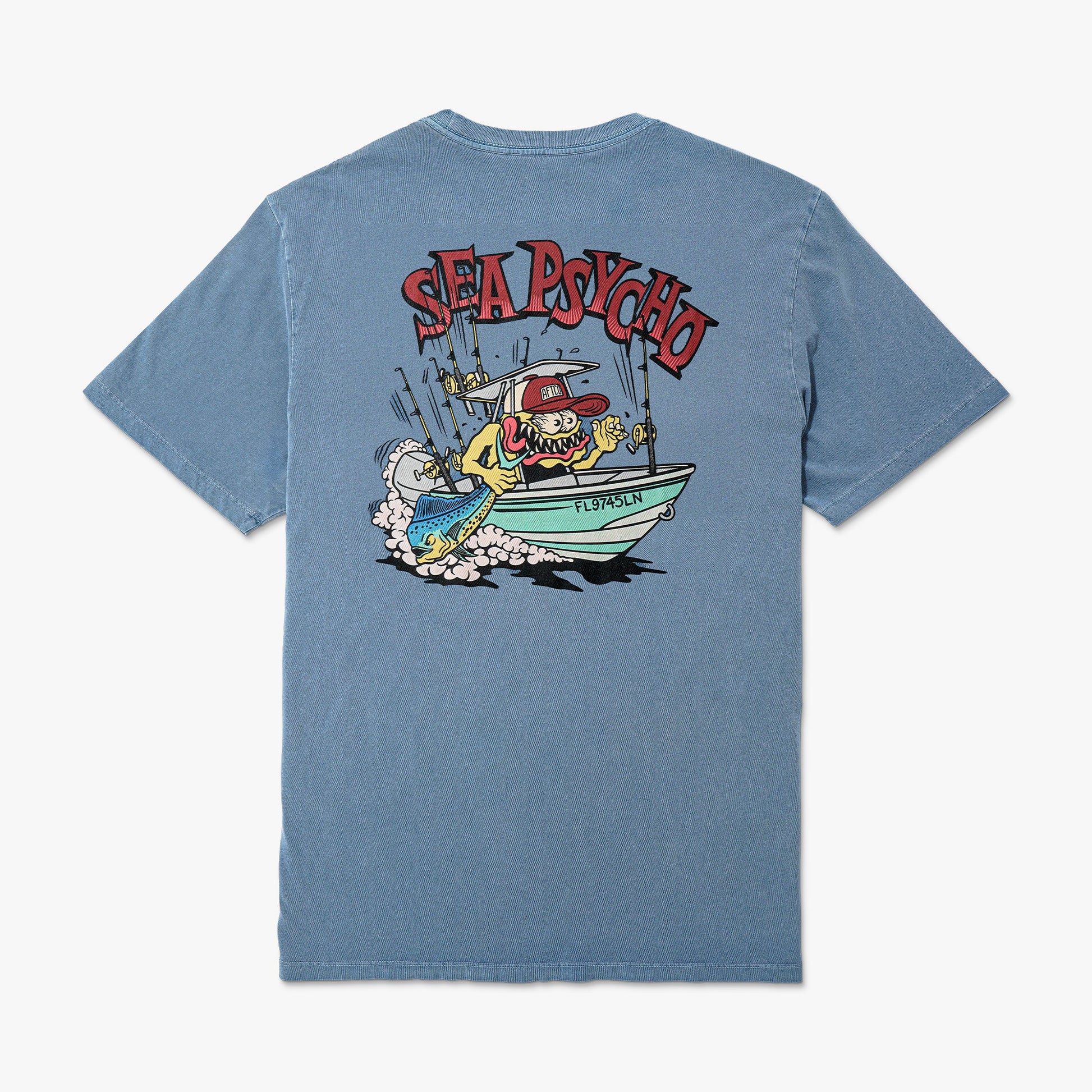 Mens Sea Psycho Short Sleeve Fishing T-Shirt - AFTCO