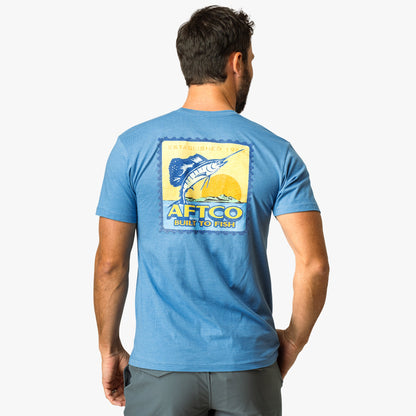 Mens Greetings Short Sleeve Men's Fishing T-Shirt - AFTCO