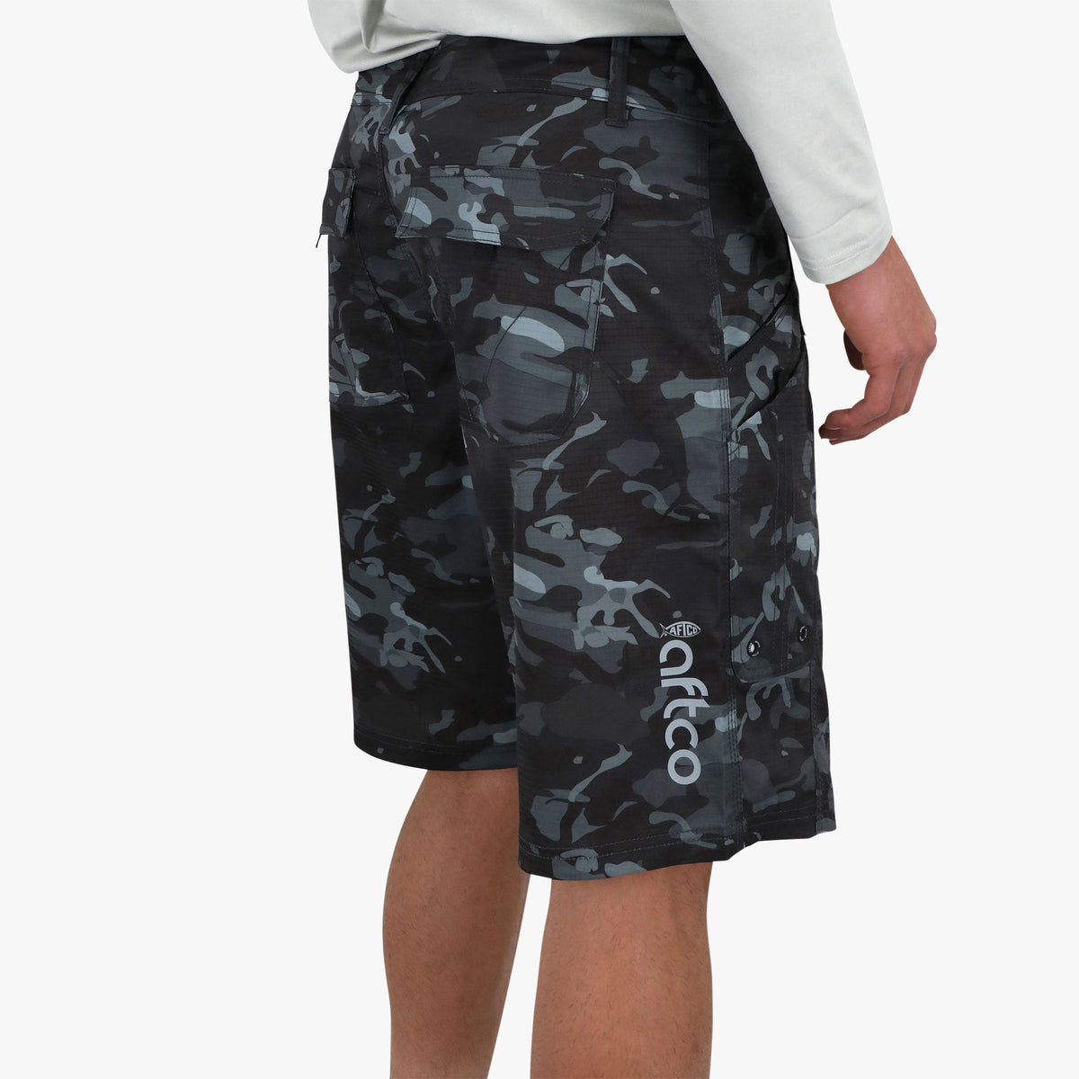 Mens Tactical Camo Fishing Shorts - AFTCO - AFTCO