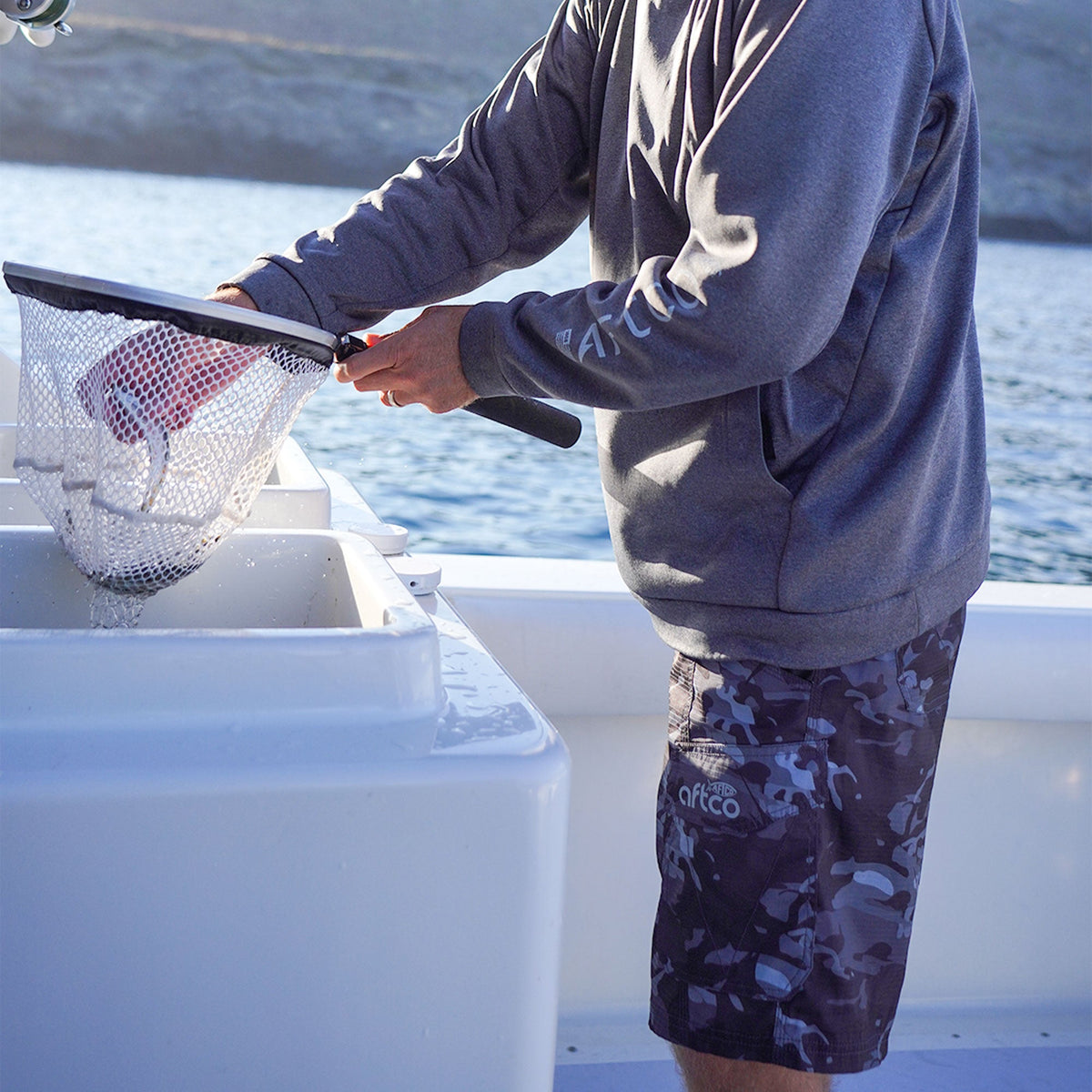 Mens Tactical Camo Fishing Shorts - AFTCO - AFTCO