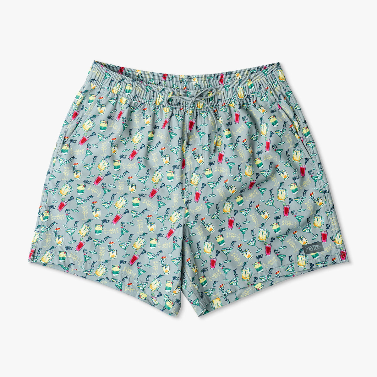 Mens Strike Printed Swim Trunks - AFTCO