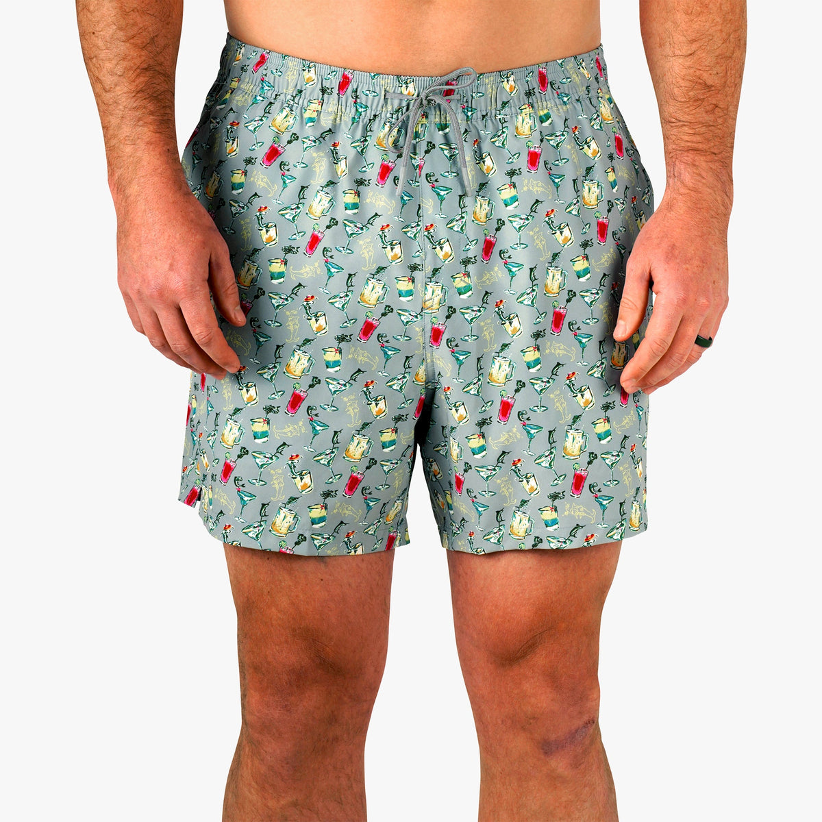 Mens Strike Printed Swim Trunks - AFTCO