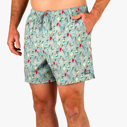 Mens Strike Printed Swim Trunks - AFTCO