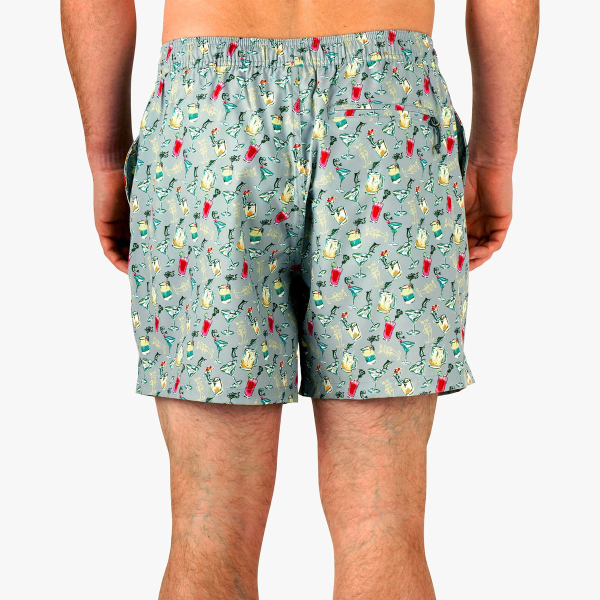 Mens Strike Printed Swim Trunks - AFTCO