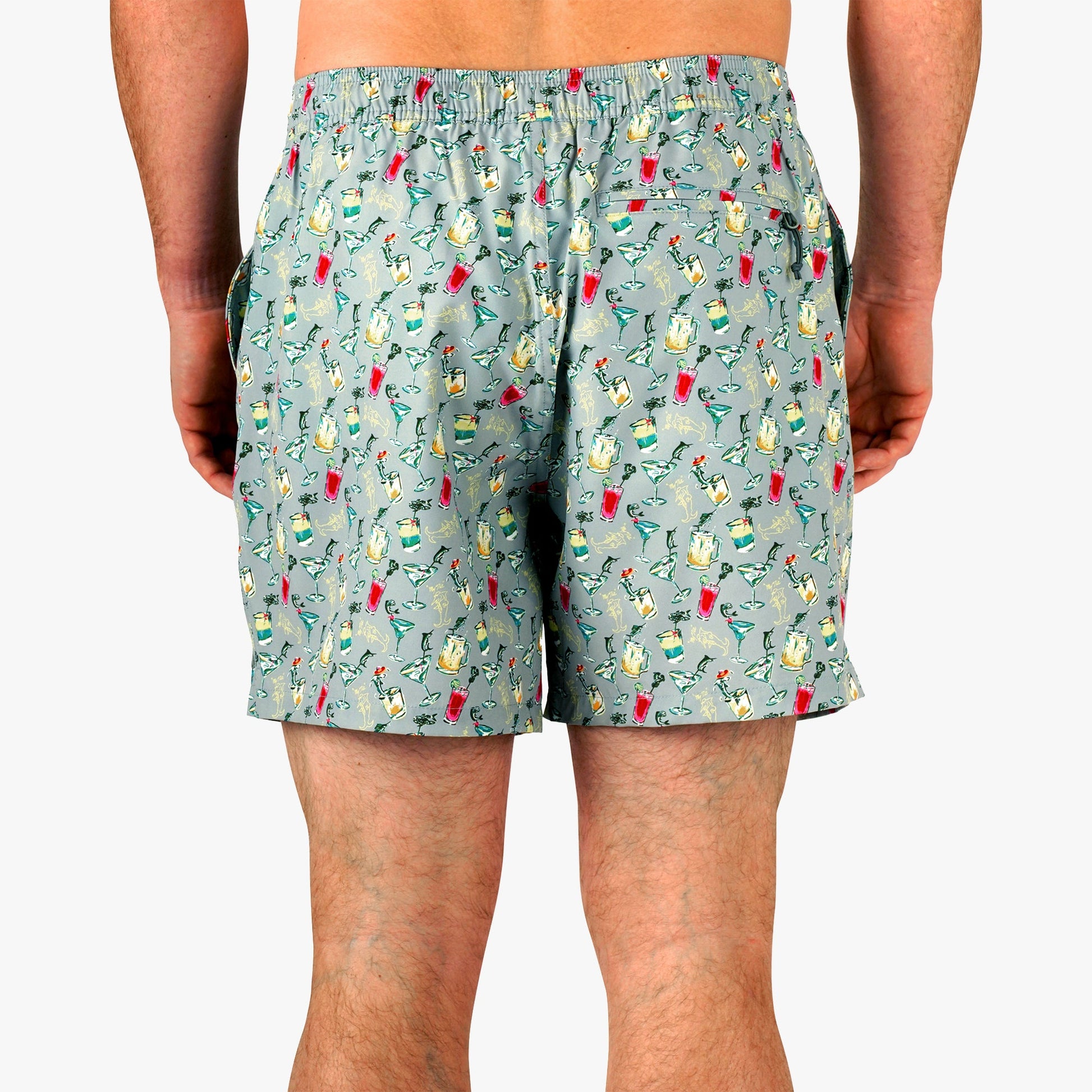 Mens Strike Printed Swim Trunks - AFTCO