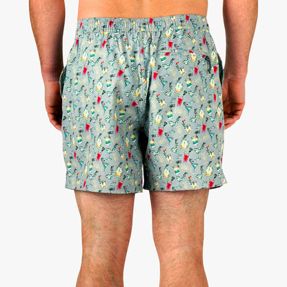 Mens Strike Printed Swim Trunks - AFTCO