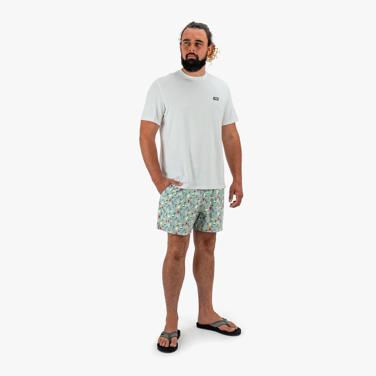 Mens Strike Printed Swim Trunks - AFTCO