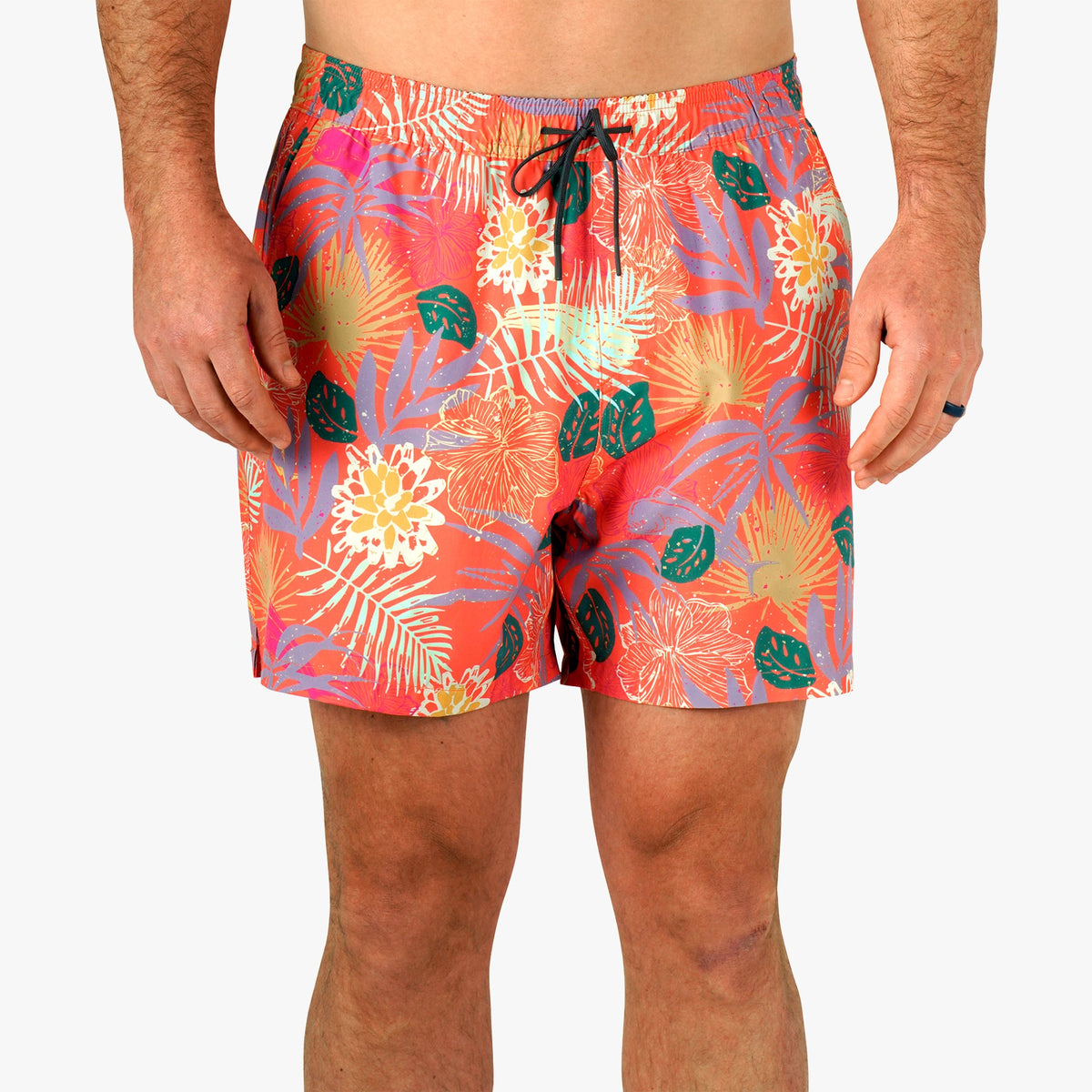 Mens Strike Printed Swim Trunks - AFTCO