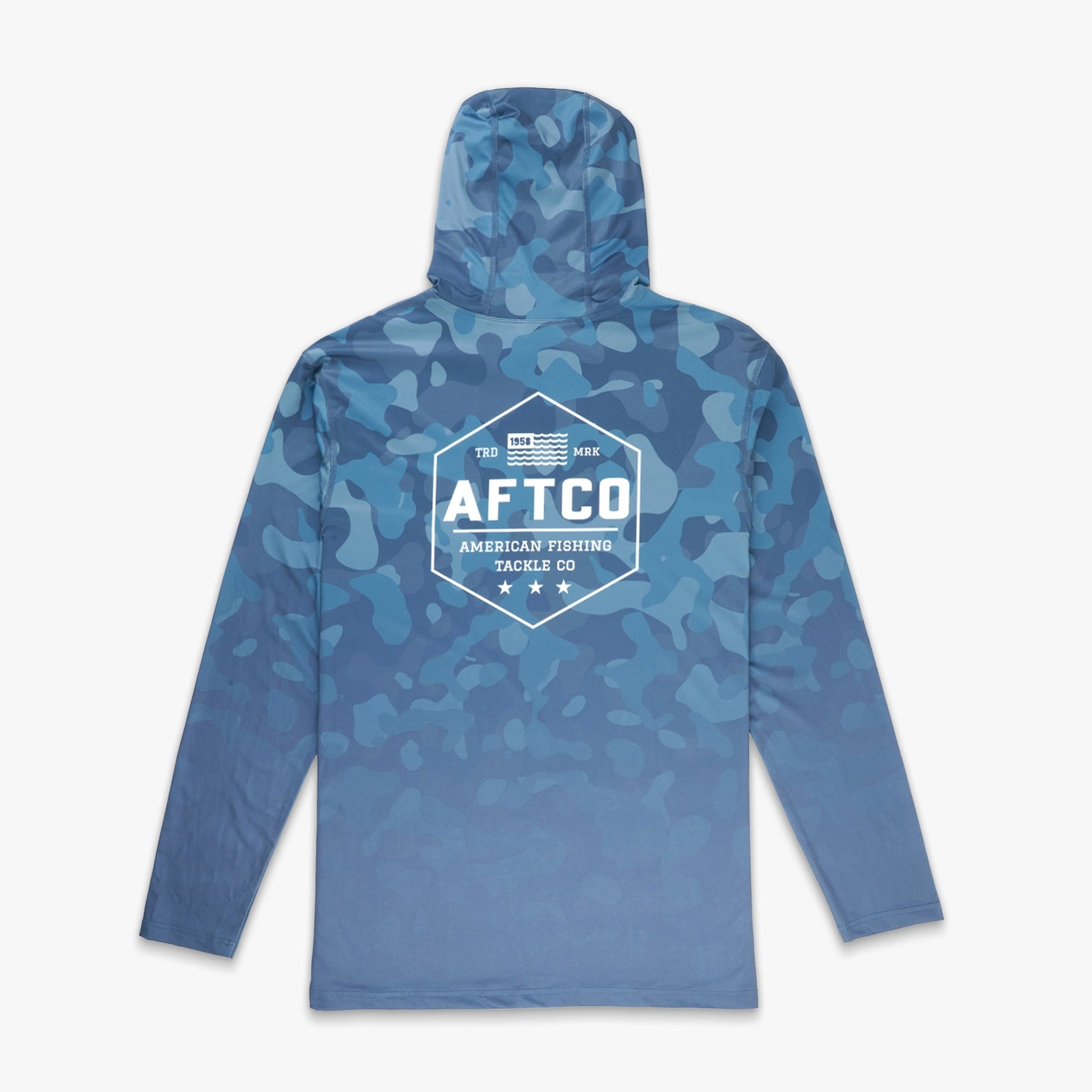 Mens OG Camo UVX LS Hooded Fishing Shirt - AFTCO