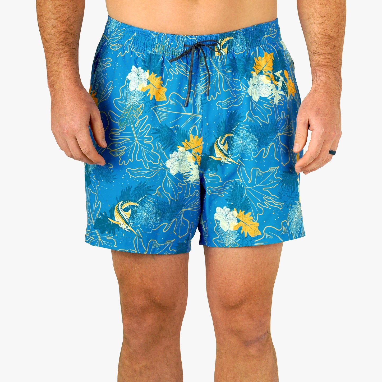 Mens Strike Printed Swim Trunks - AFTCO
