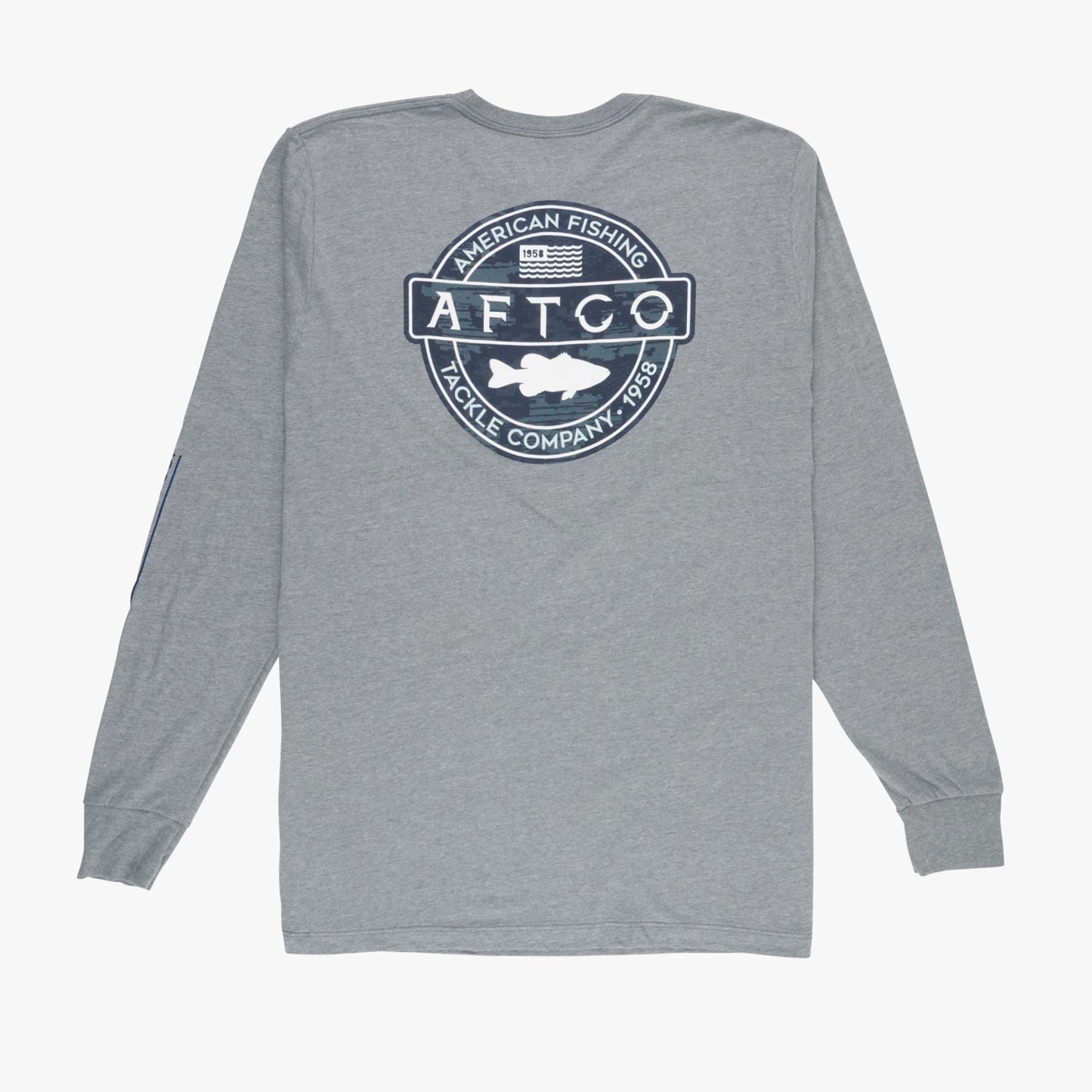 Mens Bass Patch LS T-Shirt - AFTCO