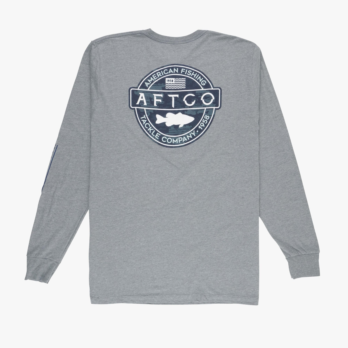 Mens Bass Patch LS T-Shirt - AFTCO