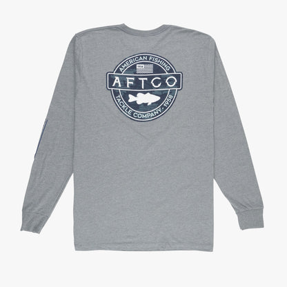 Mens Bass Patch LS T-Shirt - AFTCO
