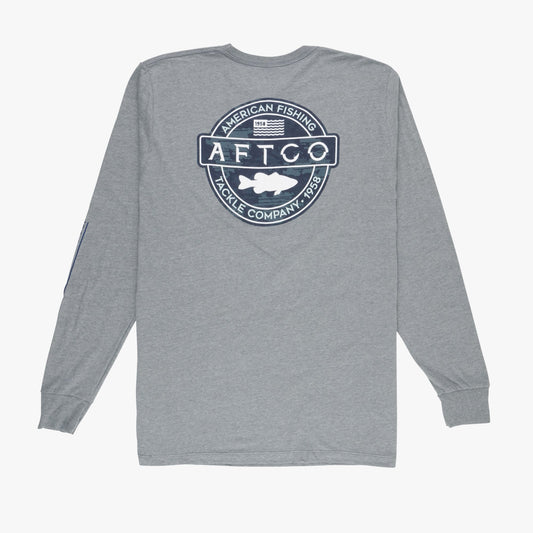 Mens Bass Patch LS T-Shirt - AFTCO