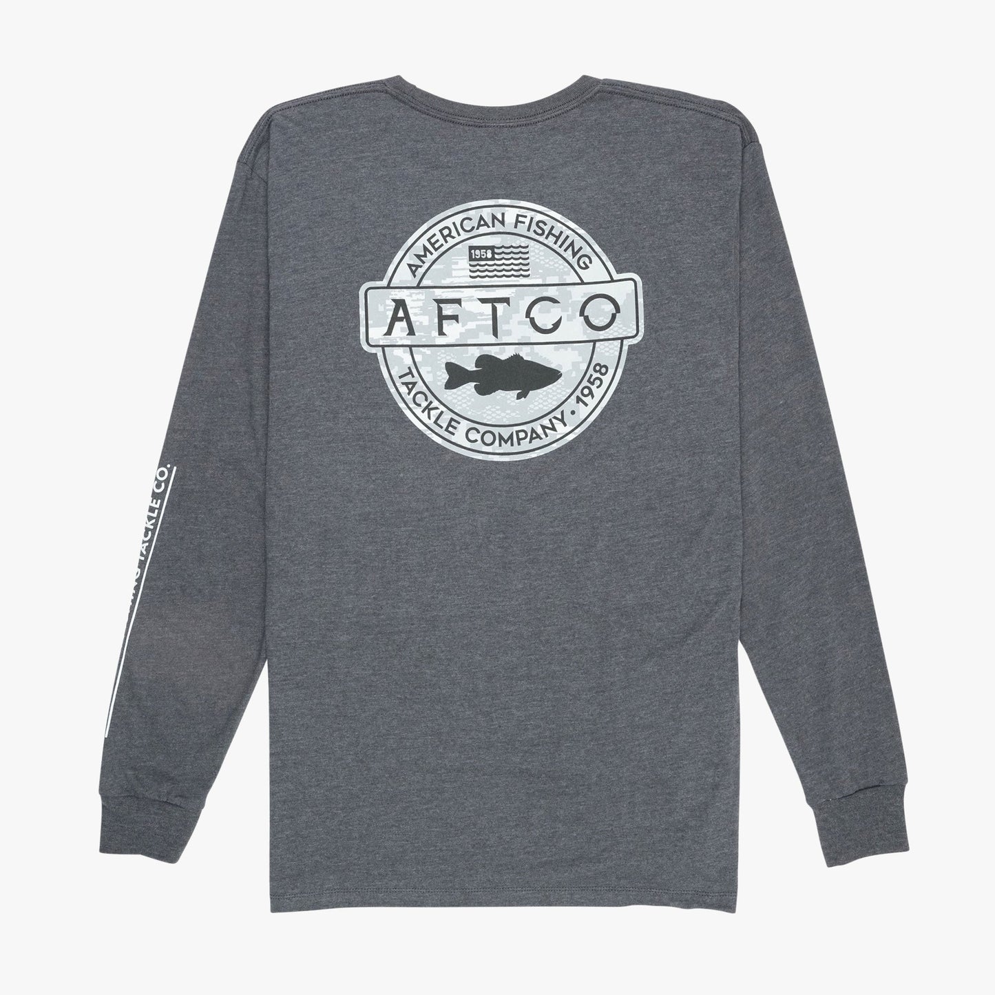 Mens Bass Patch LS T-Shirt - AFTCO