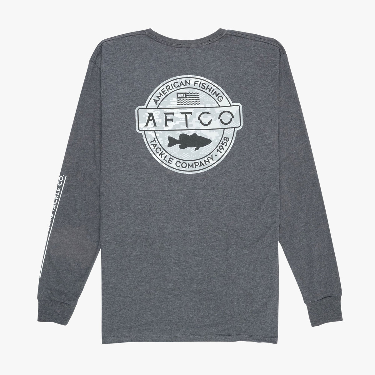 Mens Bass Patch LS T-Shirt - AFTCO