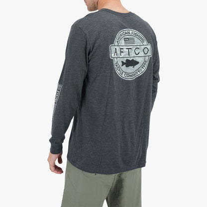 Mens Bass Patch LS T-Shirt - AFTCO