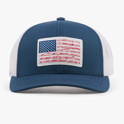 Mens Wavy Low Profile Fishing Hat - AFTCO