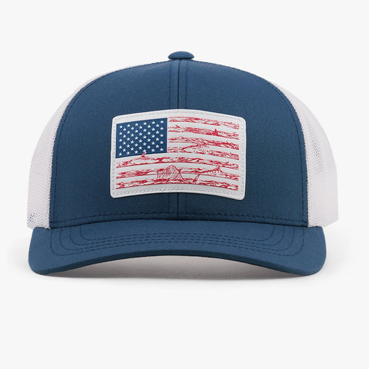 Mens Wavy Low Profile Fishing Hat - AFTCO