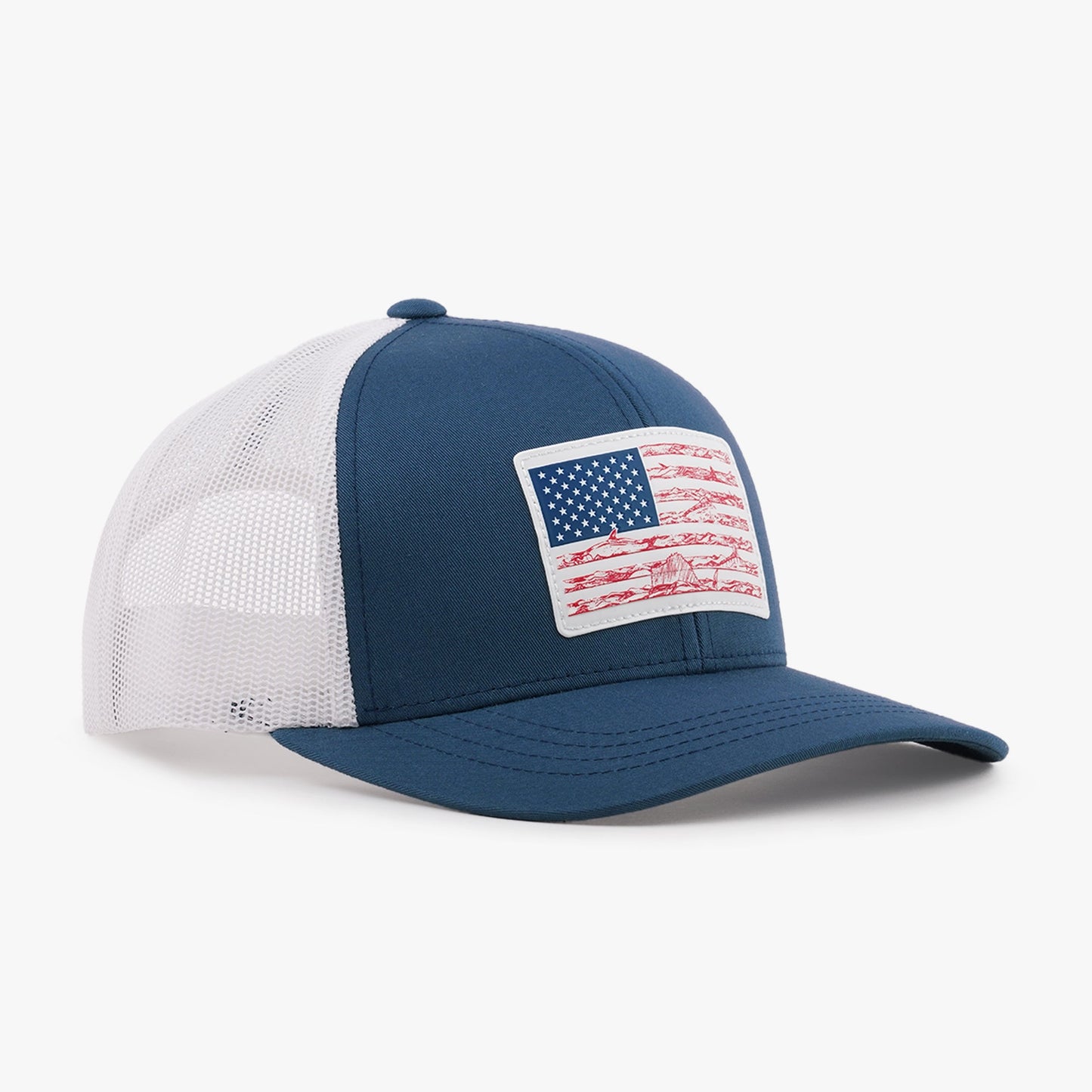 Mens Wavy Low Profile Fishing Hat - AFTCO
