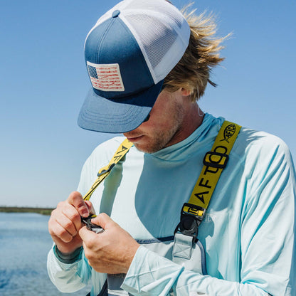 Mens Wavy Low Profile Fishing Hat - AFTCO