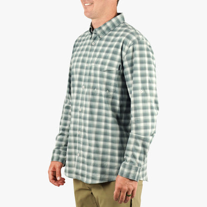 Mens Portside LS Button Down Fishing Shirt - AFTCO