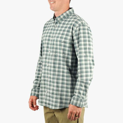 Mens Portside LS Button Down Fishing Shirt - AFTCO
